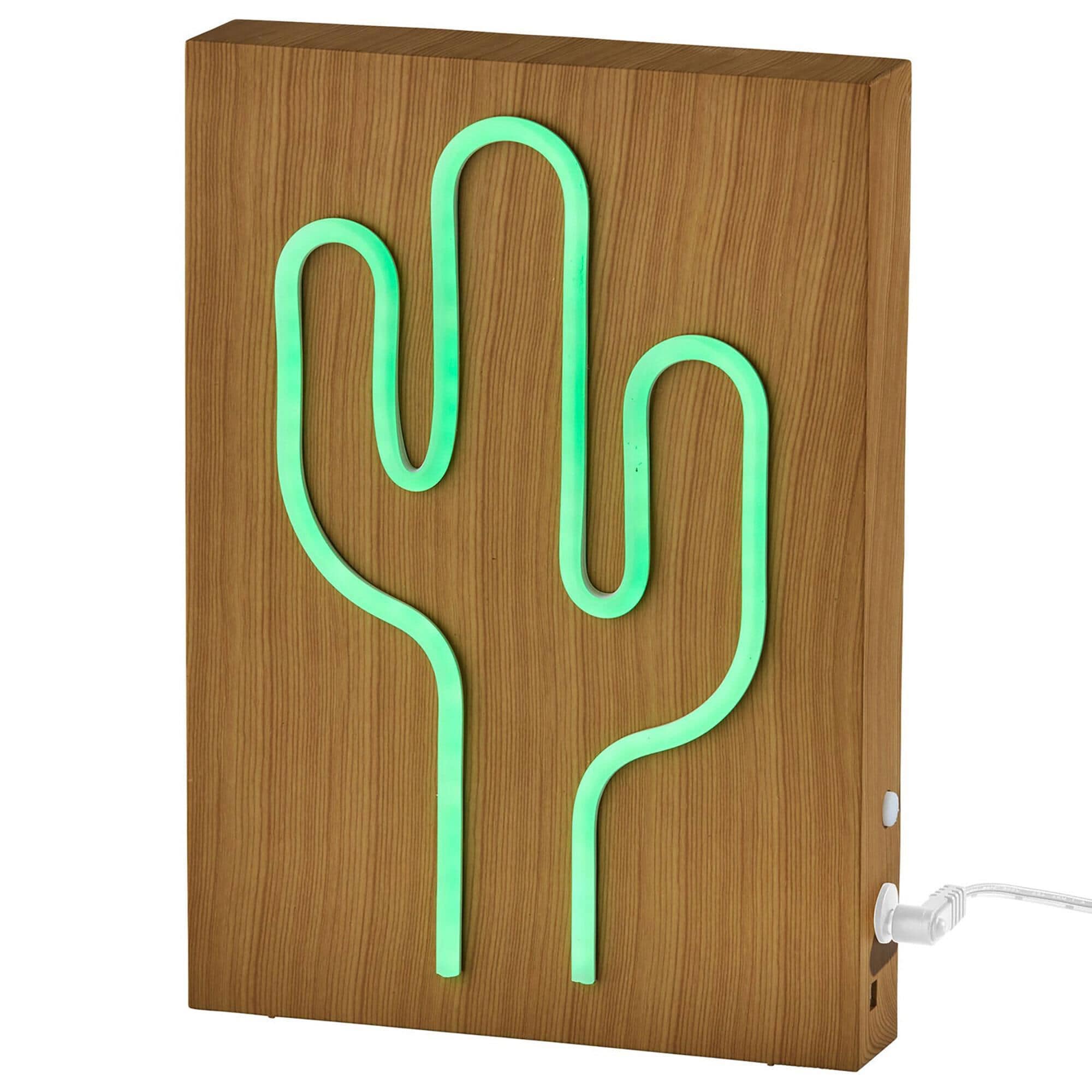 Adesso Neon Cactus Lamp in Natural NFM