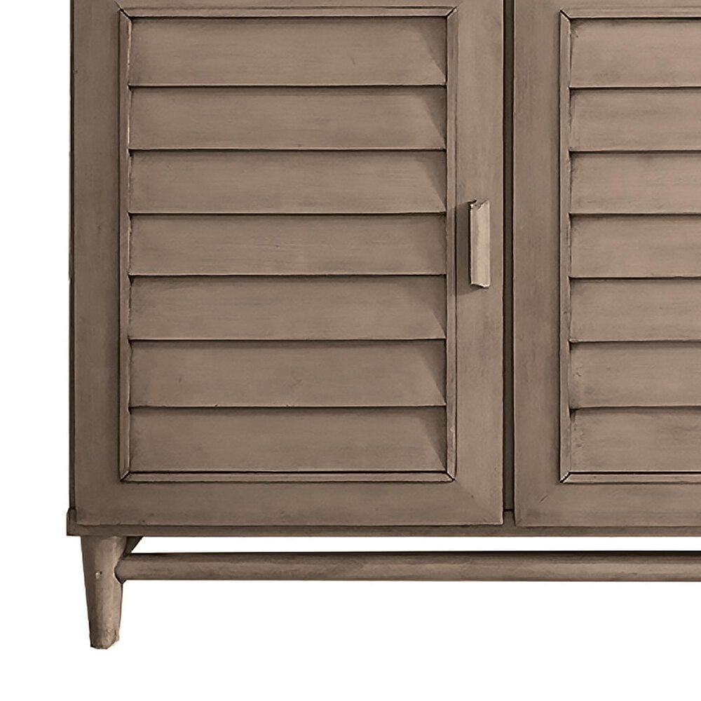 James Martin Vanities Portland 60&quot; Double Bathroom Vanity in Whitewashed Walnut with Single Hole 3 cm White Zeus Quartz Top and Rectangular Sinks, , large