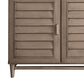 James Martin Vanities Portland 60" Double Bathroom Vanity in Whitewashed Walnut with Single Hole 3 cm White Zeus Quartz Top and Rectangular Sinks, , large