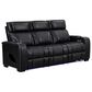 Titanic Furniture All Star Power Reclining Sofa with Power Headrest in Black, , large