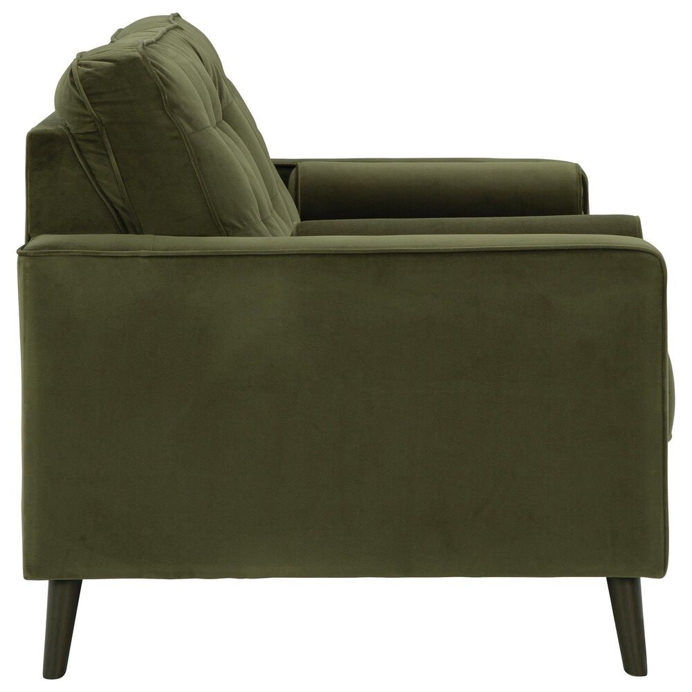 37B Reveon Lakes Stationary Loveseat in Olive Velvet, , large