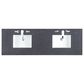 James Martin Vanities Solene 72" Double Bathroom Vanity in Seaside Oak with 3 cm Charcoal Soapstone Quartz Top and Rectangular Sinks, , large