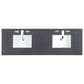 James Martin Vanities Solene 72" Double Bathroom Vanity in Seaside Oak with 3 cm Charcoal Soapstone Quartz Top and Rectangular Sinks, , large