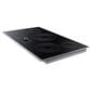 Samsung Bespoke 30" Single Electric Wall Oven with Convection in White Glass & 36" Electric Cooktop in Stainless Steel, , large