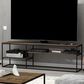 HOMLUX 70" TV Stand with 2 Open Storage Shelves in Columbia Walnut, , large