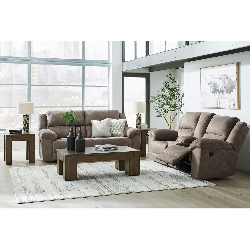 Ashley Laresview Manual Reclining Sofa in Fossil, , large