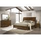 New Heritage Ballard 4 Piece Wood California King Panel Bedroom Set in Walnut, , large