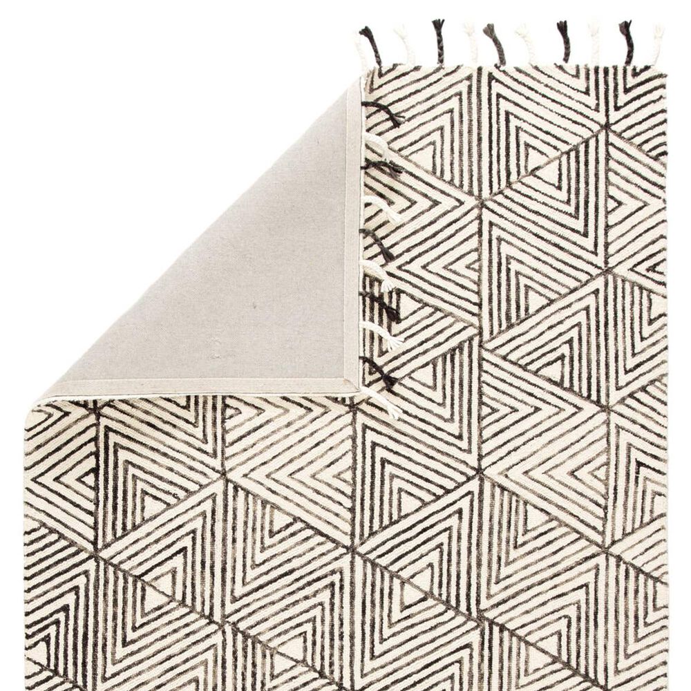 Jaipur Vera by Nikki Chu Montblanc 2&#39; x 3&#39; Snow White and Jet Black Area Rug, , large