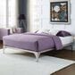 Modway Ollie King Platform Bed Frame in Silver, , large