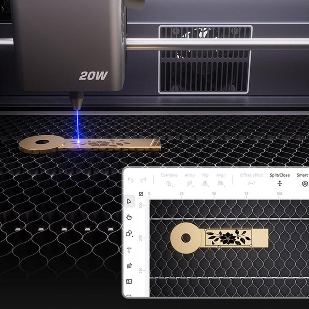 Creality 3D Technology Falcon A1 Pro 20W Laser Engraver and Cutter in Black, , large