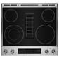 JennAir 6.2 Cu. Ft. Rise 30" Electric Downdraft Slide-In Range in Stainless Steel and Black, , large