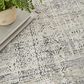 Nourison Lynx 12" x 15"9" Ivory and Blue Area Rug, , large