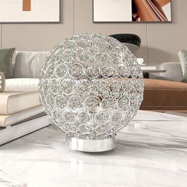 Crown Mark Globes Table Lamp in Silver, , large