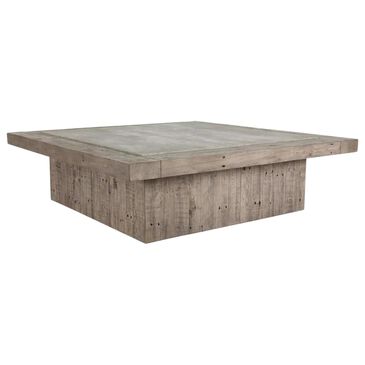 Classic Home Scottsdale Cocktail Table in Reclaimed Pine and Concrete Laminate, , large