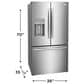 Frigidaire Gallery Gallery 27.8 Cu. Ft. Standard-Depth French Door Refrigerator in Stainless Steel, , large