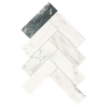 Dal-Tile Gamma Illusive 10"" X 15"" HERRING Natural Stone Mosaic Sheet, , large
