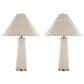 LumiSource Kona 28" Metal Table Lamp in Brass (Set of 2), , large