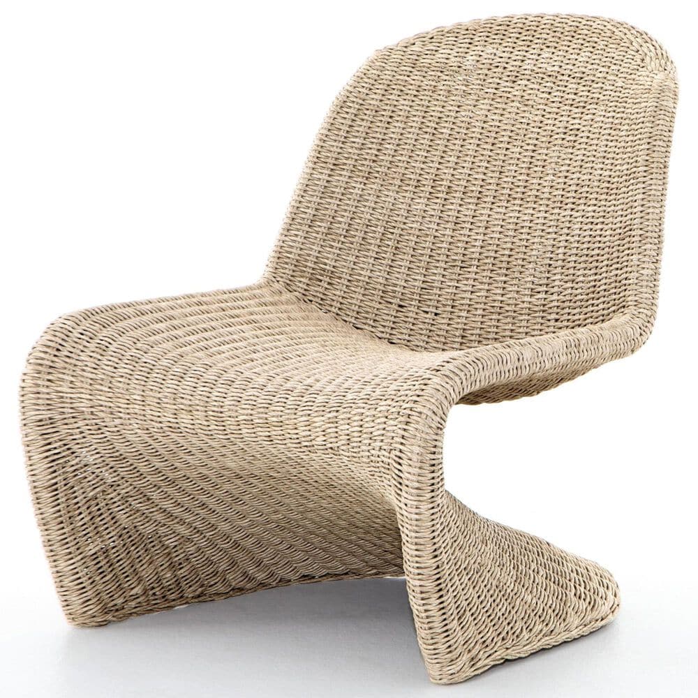 Four Hands Portia Outdoor Occasional Chair in Vintage White, , large