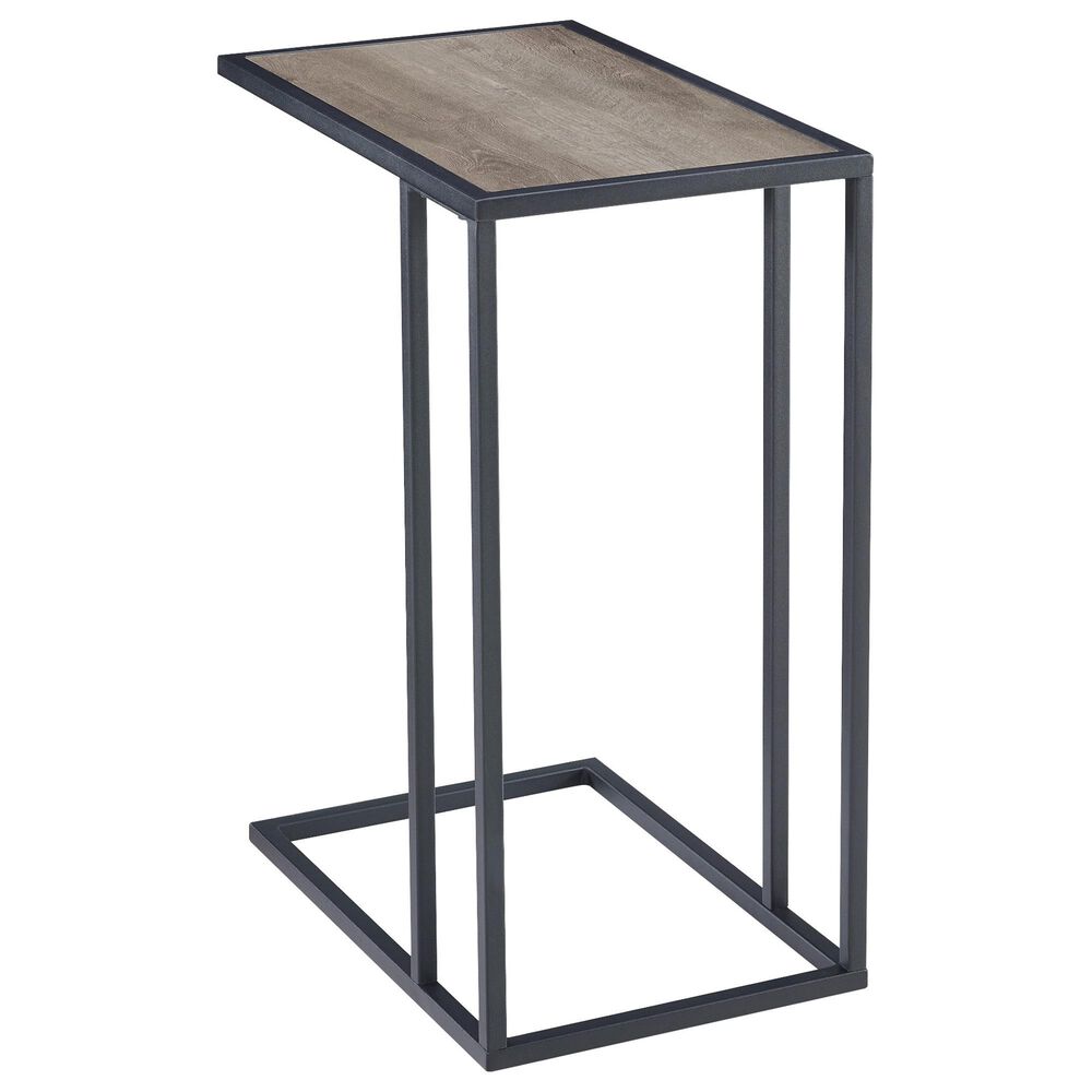 Walker Edison C Table in Grey Wash and Black, , large