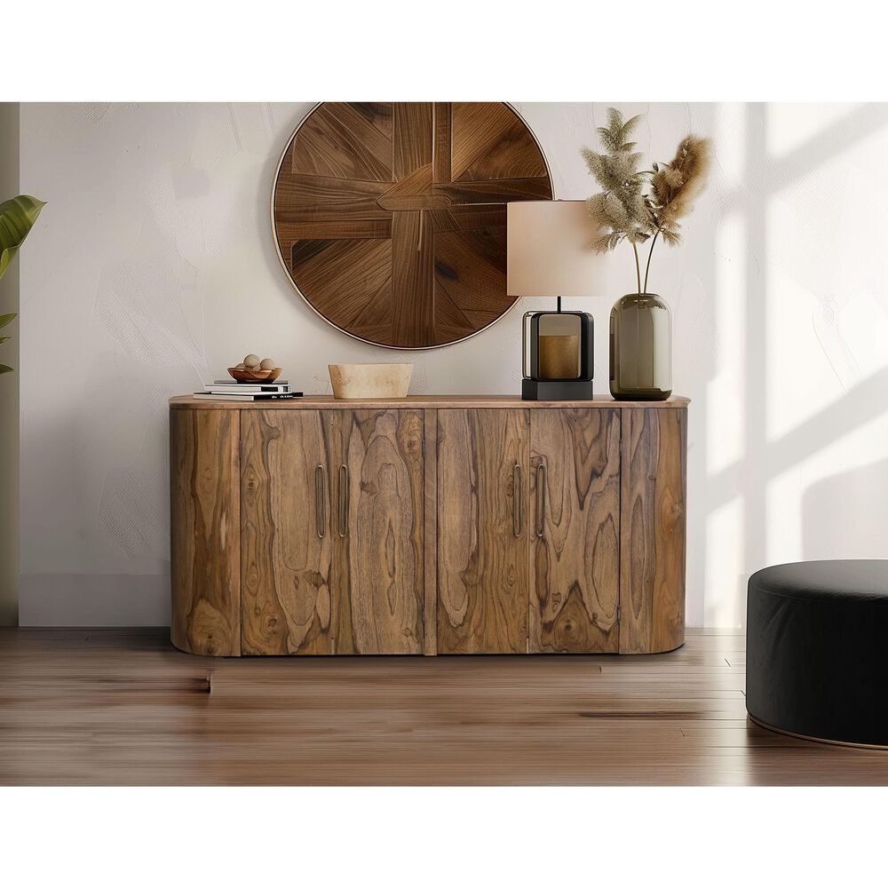 Fallridge Balam 70" 4-Door TV Console in Natural Teak, , large