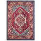 Safavieh Monaco MNC207C-4 4" x 5"7" Red/Turquoise Area Rug, , large