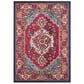 Safavieh Monaco MNC207C-4 4" x 5"7" Red/Turquoise Area Rug, , large