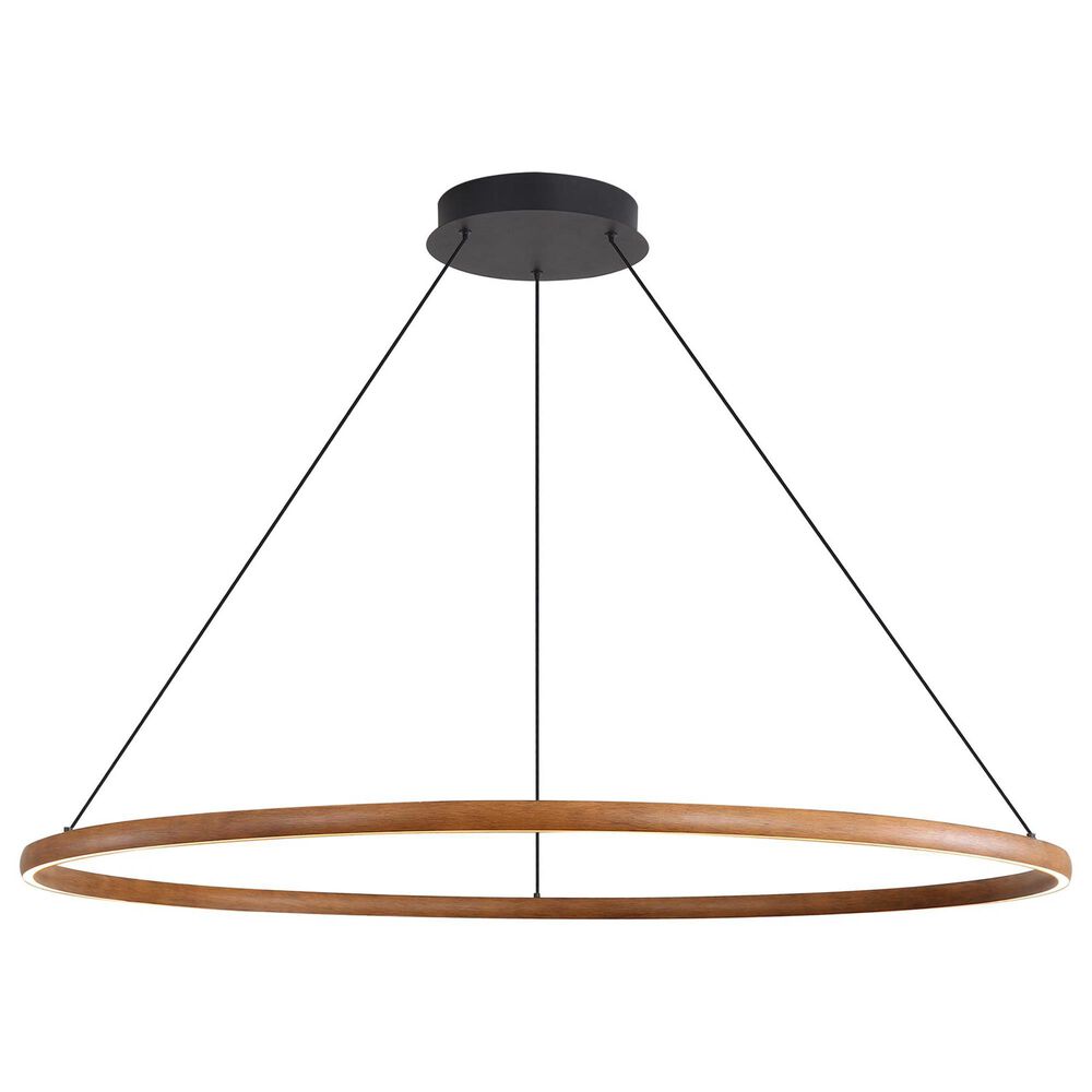 Golden Lighting Veritas 47&quot; 1-Light Chandelier in Driftwood, , large