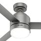 Hunter Gilmour 44" Outdoor Ceiling Fan with LED Lights in Matte Silver, , large