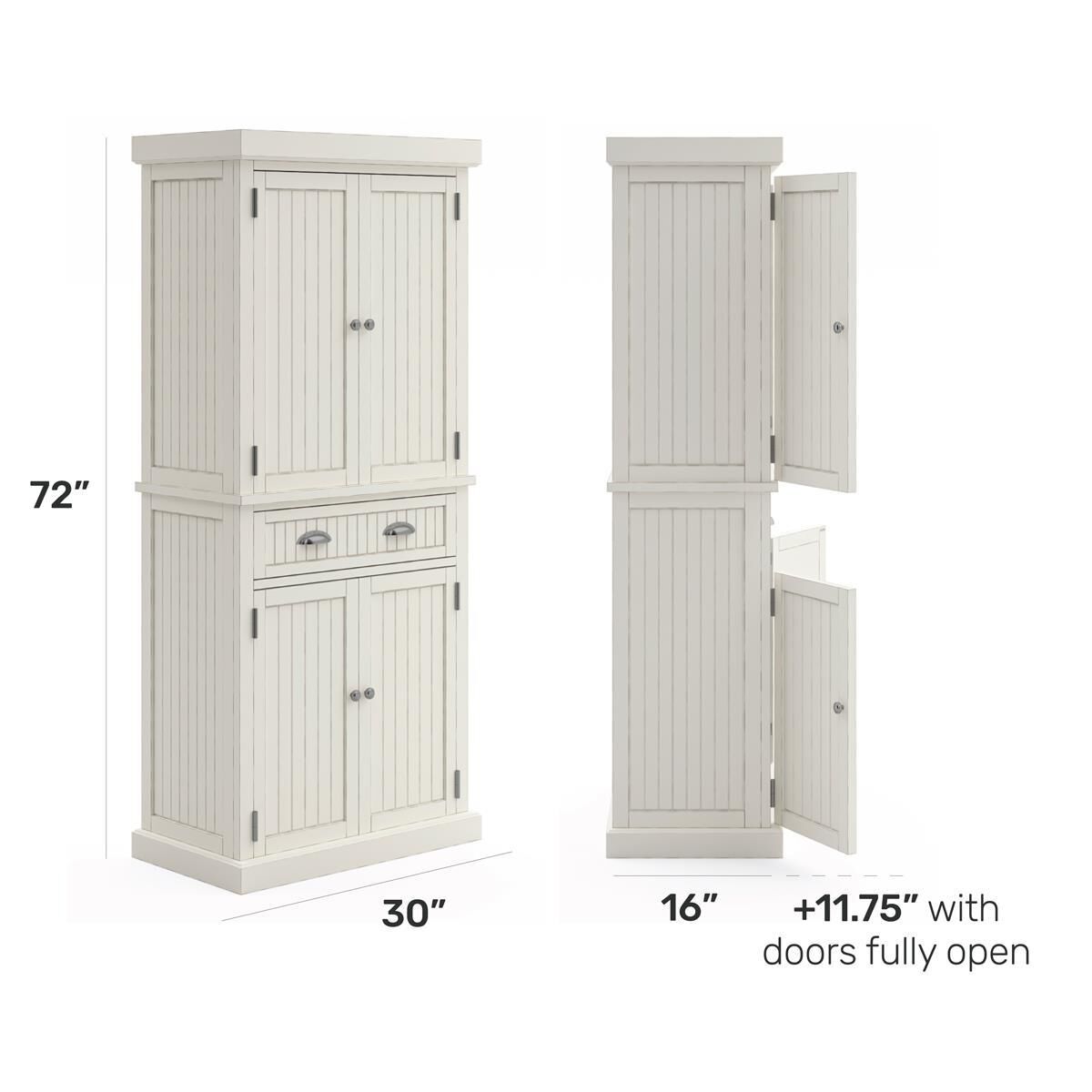 Nantucket pantry shop cabinet