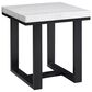 Crystal City Lucca End Table in Ebony and White, , large
