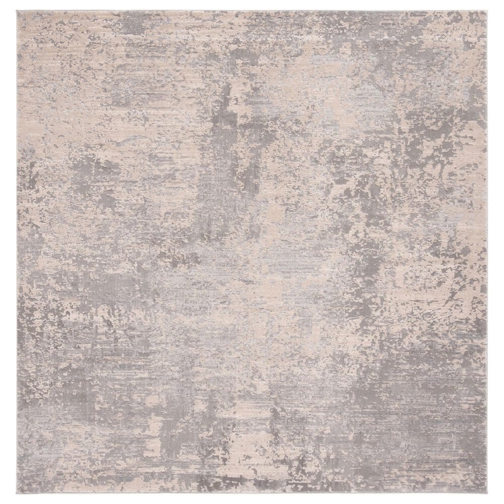 Safavieh Invista 6"7" Square Grey and Cream Area Rug, , large