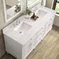 James Martin Vanities Lorelai 72" Double Vanity in  Bright White with 3 cm Arctic Fall Solid Surface Top, , large