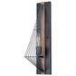 Vaxcel Dearborn 1-Light Wall Sconce in Black Iron and Burnished Oak, , large