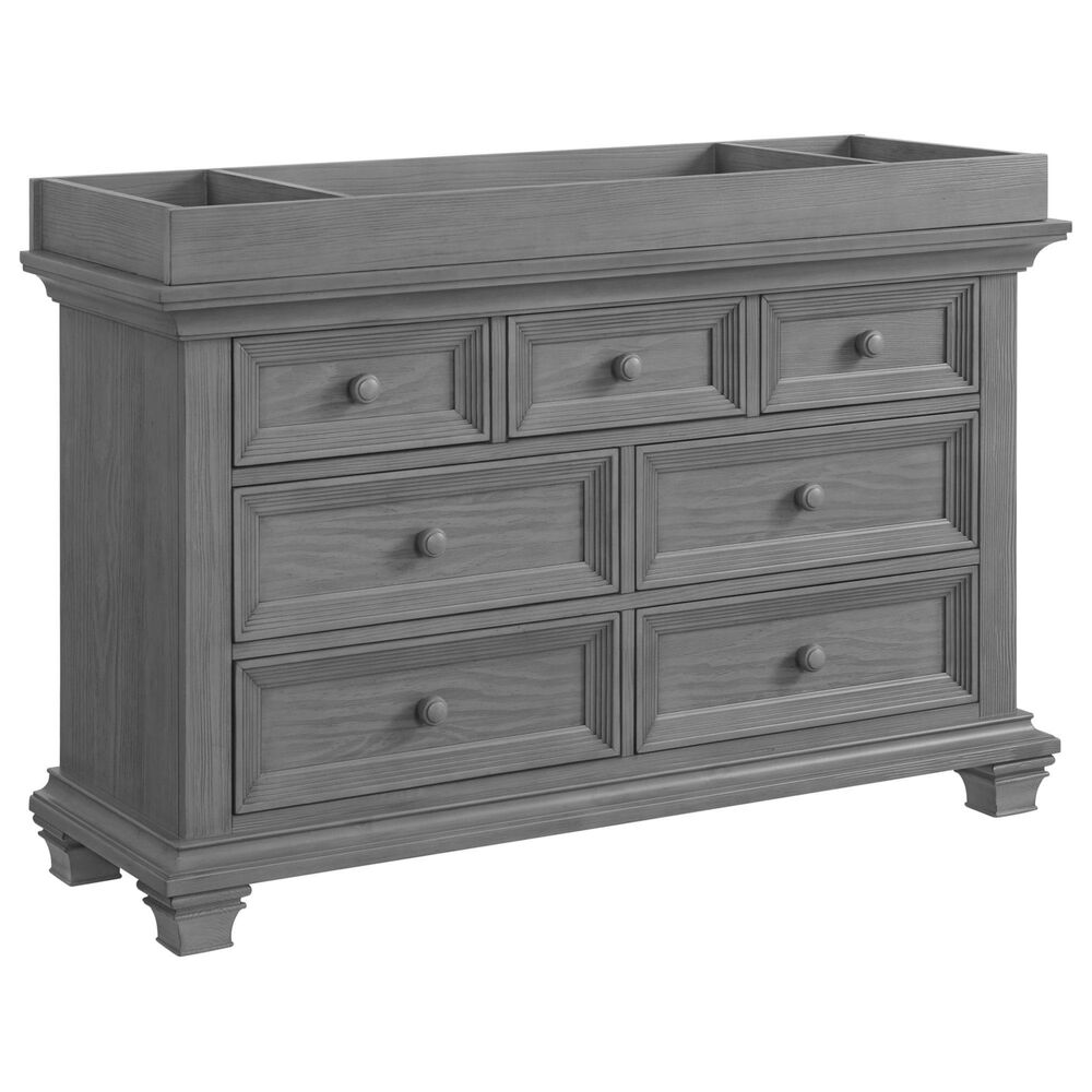 Oxford Baby Weston Changing Topper in Dusk Gray, , large
