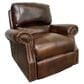 Marlowe Home Stationary Leather Sofa and Power Recliner Set in Chesterfield Cowboy, , large