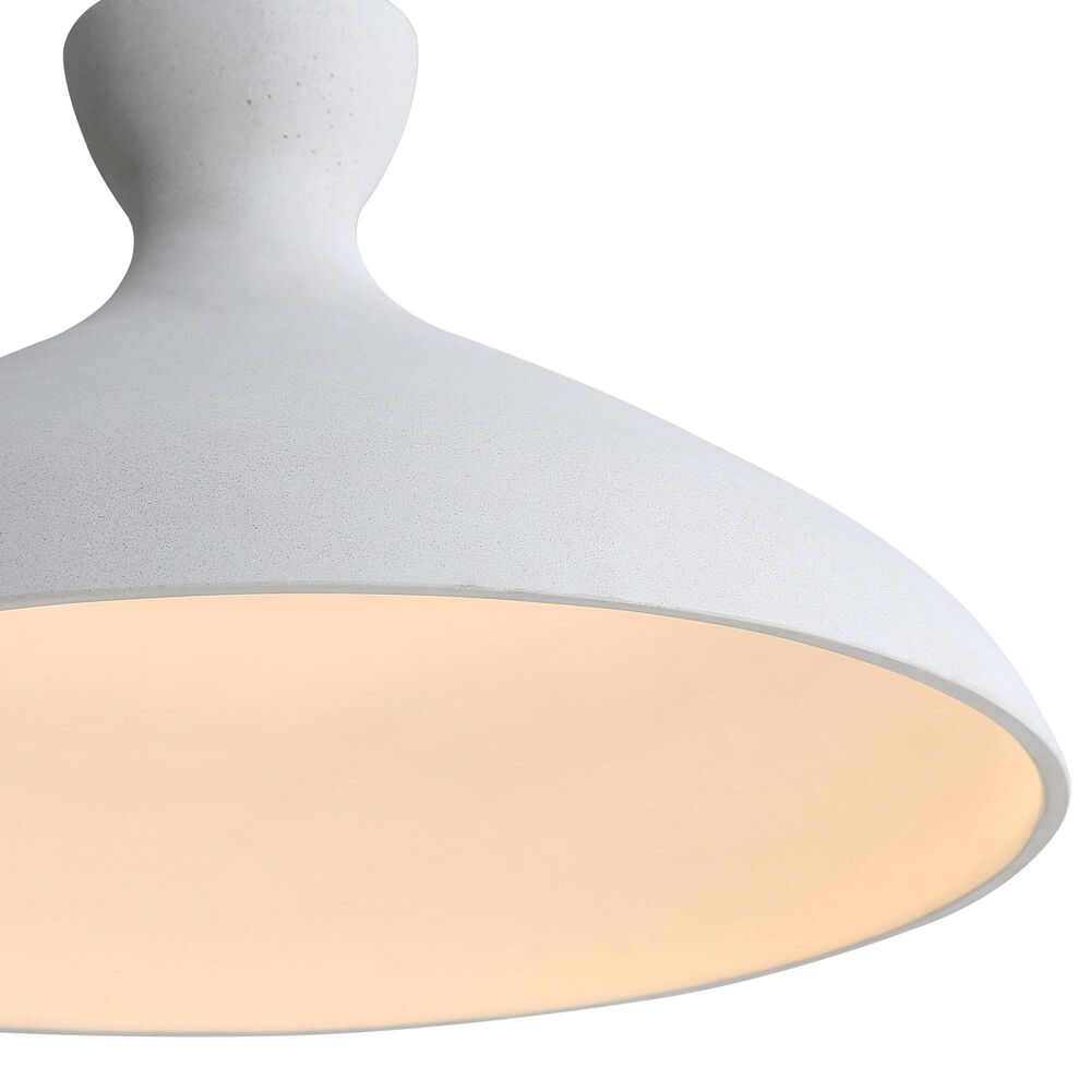 Golden Lighting Aethera 22" 1-Light LED Pendant in White Sandstone, , large