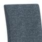 37B Santa Barbara Dining Side Chair with Denim Blue Cushion in Walnut, , large