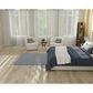Nourison Courtyard Ivory and Blue 5" Square Indoor/Outdoor Area Rug, , large