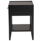 Baxton Studio Primrose 1-Drawer Nightstand in Black, , large