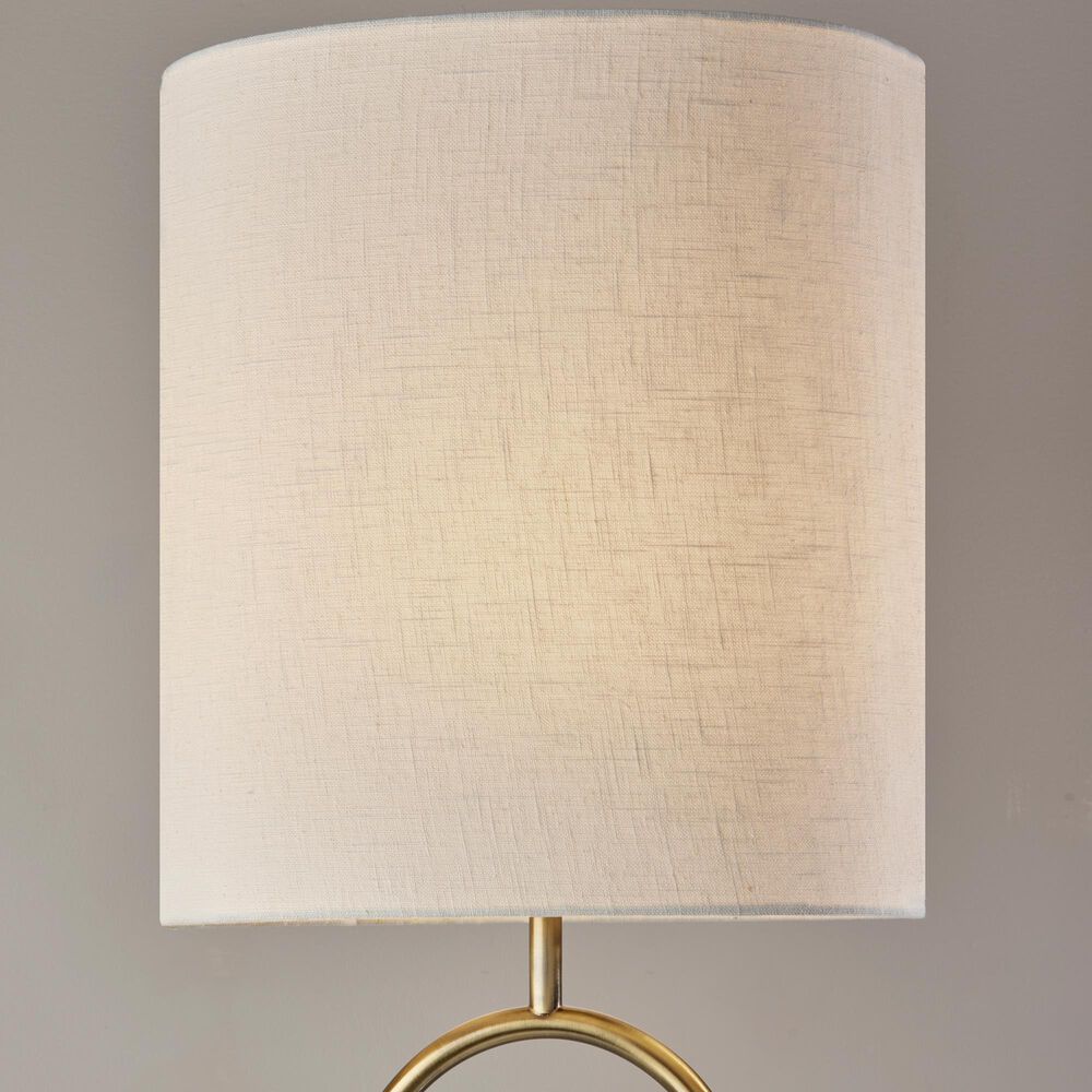 Adesso Joey Floor Lamp in Antique Brass, , large
