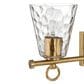 Creative Coop Imogen 3-Light Vanity Light in Brushed Gold, , large
