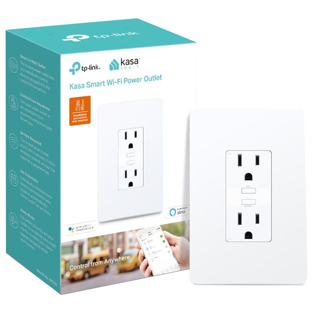 TP-LINK Smart Wi-Fi Power Outlet in White, , large