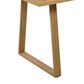 Hearth and Haven 5-Piece Outdoor Wooden Dining Set with U-Leg Table and Cushioned Chairs in Beige, , large