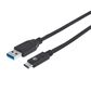 Manhattan 3" USB 3.1 Gen 2, Type-A Male to Type-C Male, 10 Gbps in Black, , large