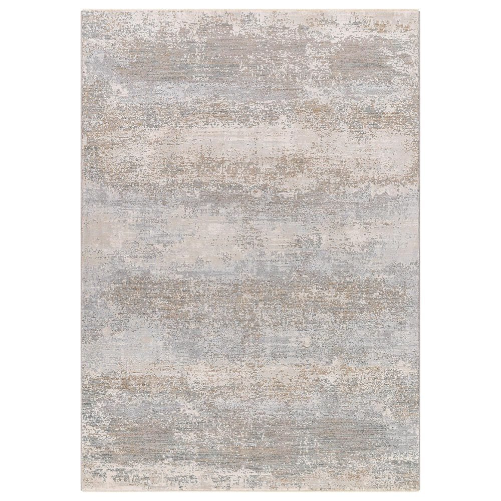Surya Brunswick 7"10" x 10"2" Cream, Tan, Olive, Blue, Seafoam and Taupe Area Rug, , large