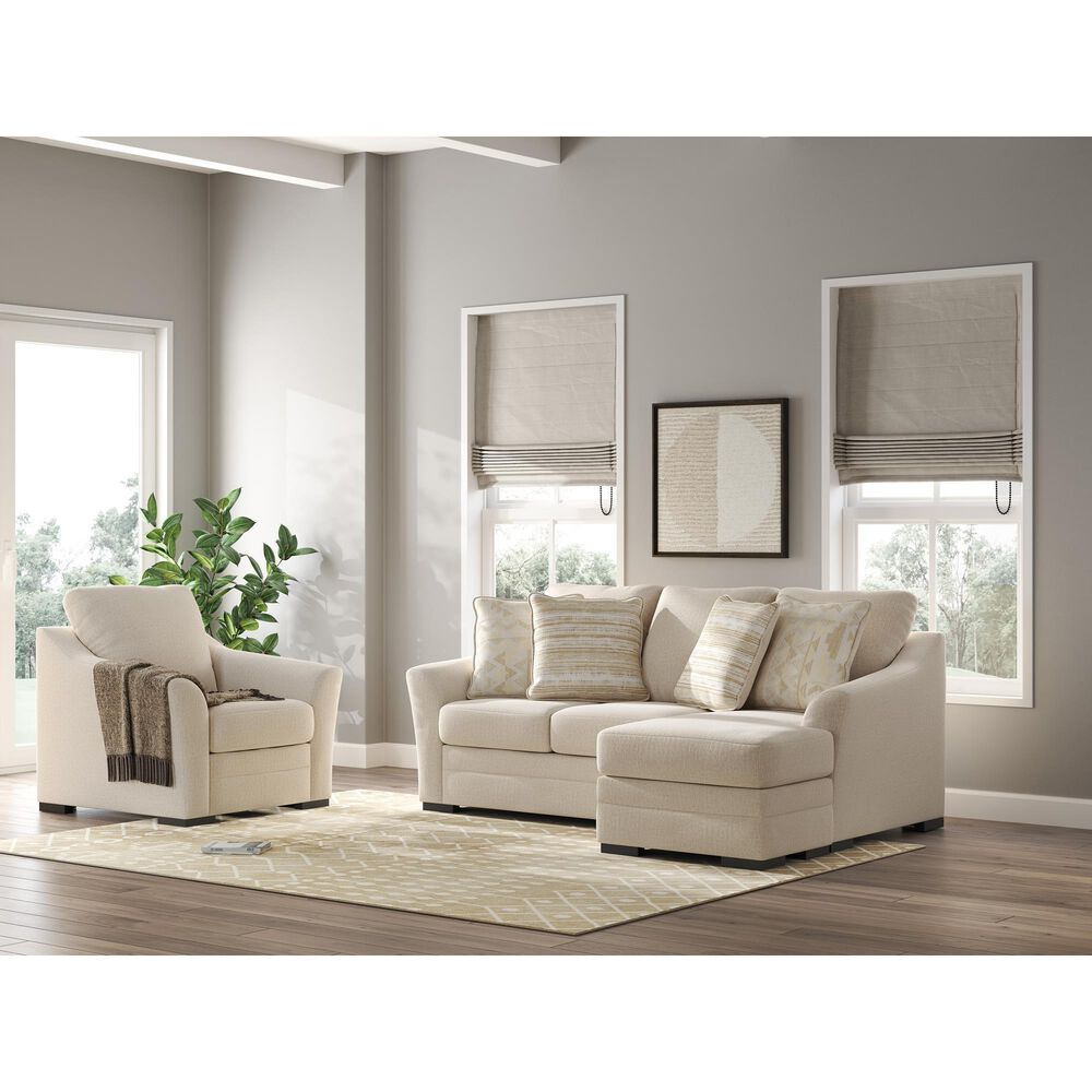 Ashley Lango Stationary Sofa Chaise in Jute, , large