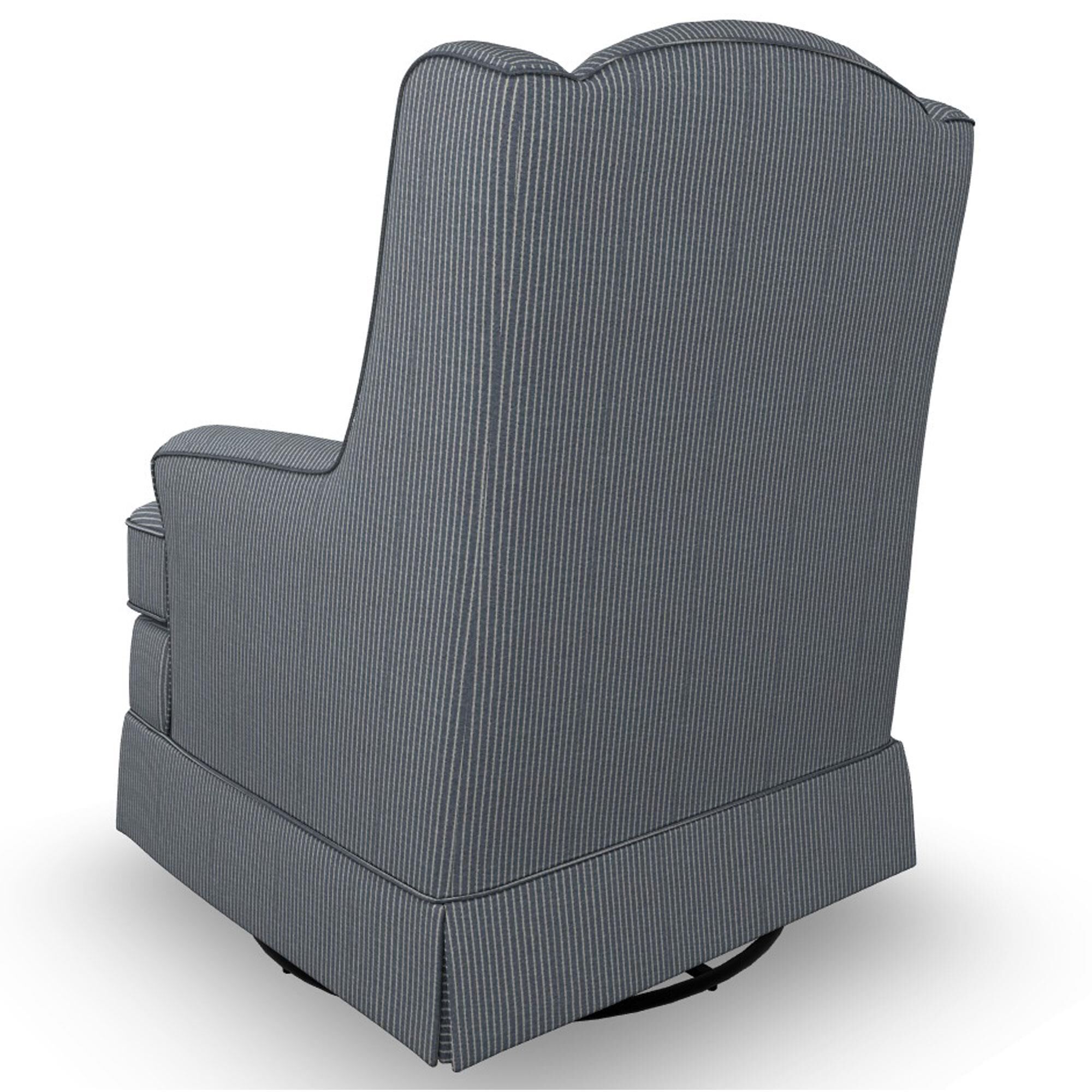Best Home Furnishings Natasha Swivel Glider Chair in Chambray NFM