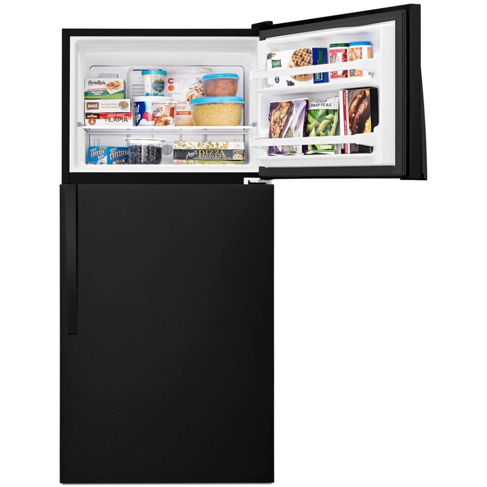 Whirlpool 18 Cu. Ft. Top Freezer Refrigerator with Flexi Slide Bin in Black, , large