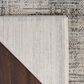 Nourison Lynx 2"3" x 12" Ivory and Blue Runner, , large