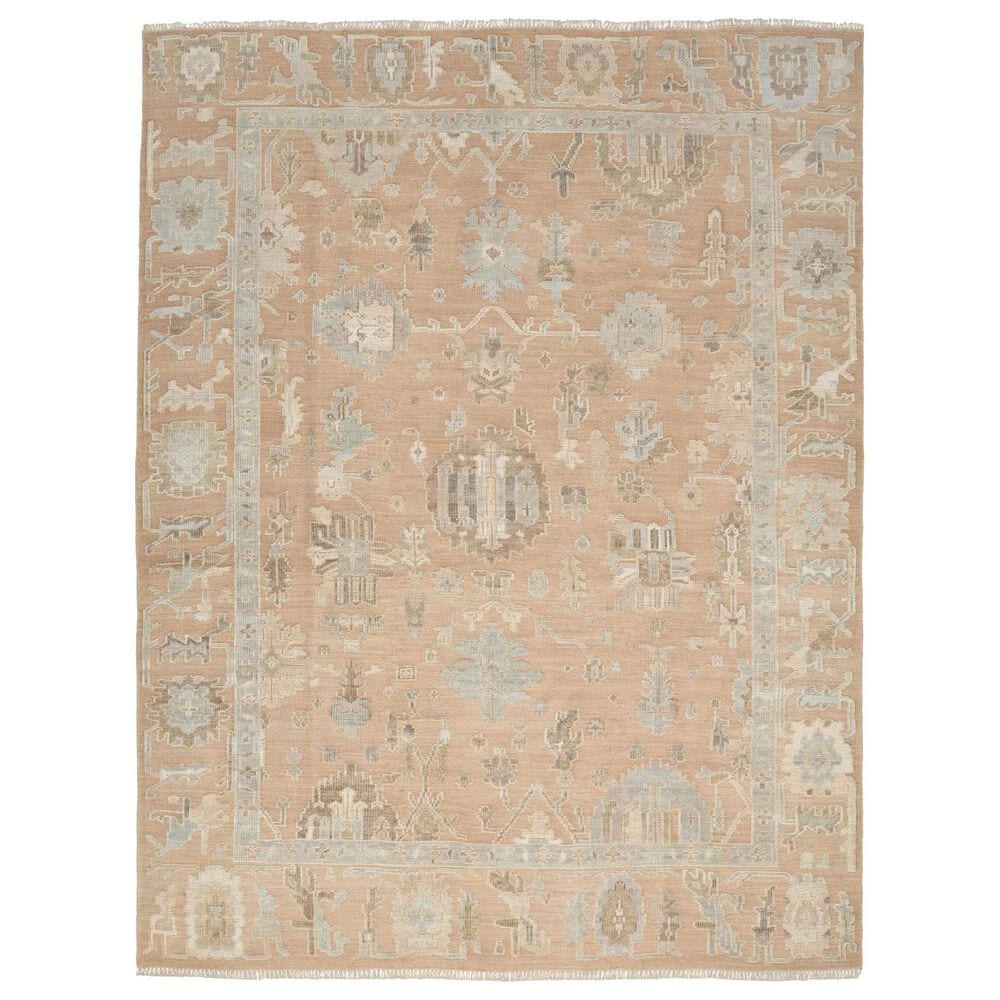 Nourison Whispers 8" x 10" Dusty Mauve and Soft Grey Area Rug, , large